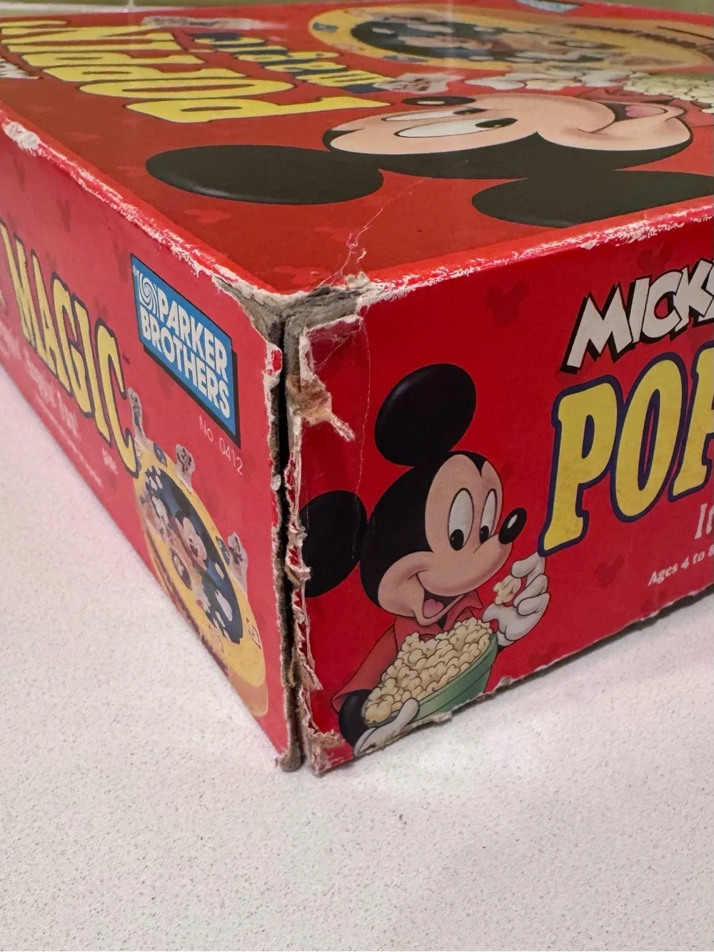 Vintage 1991 Mickey's Poppin' Magic game by Parker Brothers